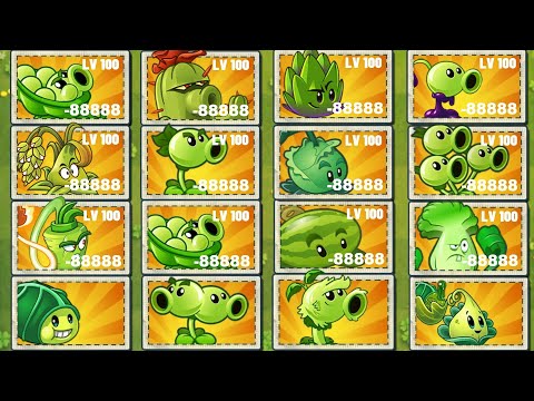 Mod Tournament TEAMS GREEN Plant - Who Win Will ? PvZ2 Plant vs Plant