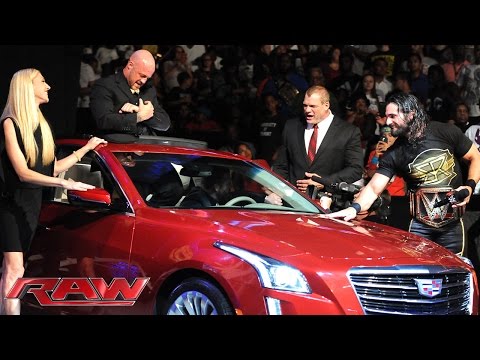 Seth Rollins gives gifts to Kane and J&J Security: Raw, June 29, 2015
