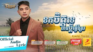 ខកចិត្តទេបានប្តីធ្វើស្រែ - ពេជ្រ ថាណា - Pech Thana - Official Audio Lyric
