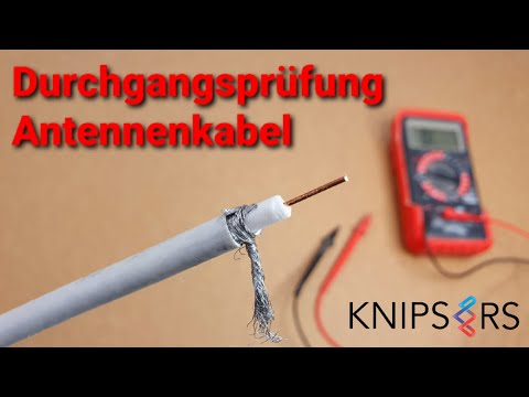 Durchgangsprüfung Koaxial Antennenkabel mit einem Multimeter - Tipps & Tricks