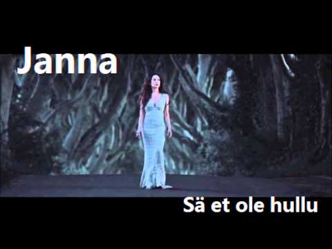 Janna - Sä et ole hullu (+ lyrics)