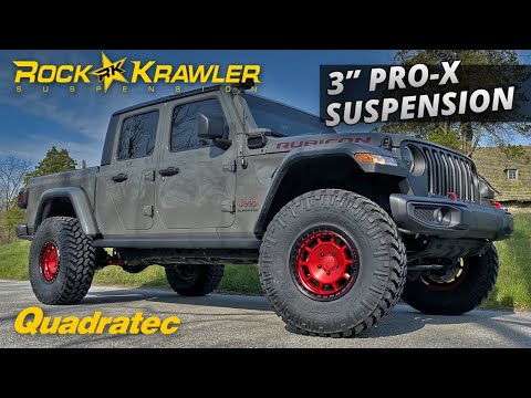 Rock Krawler 3” Pro-X Suspension for Jeep Gladiator Installed!