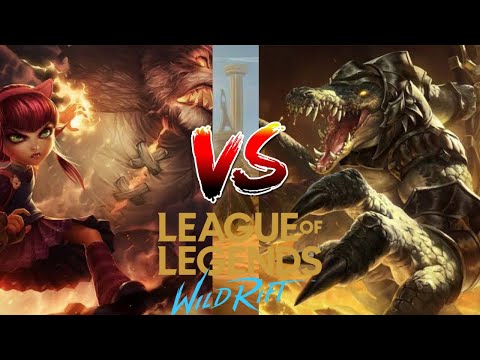 Annie Baron lane Vs Renekton in The Wild Rift ! (Weird Roles Wednesday)