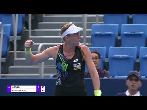 細木咲良  VS. デスピナ・パパミハイル シングルス1回戦  東レPPOテニス2023