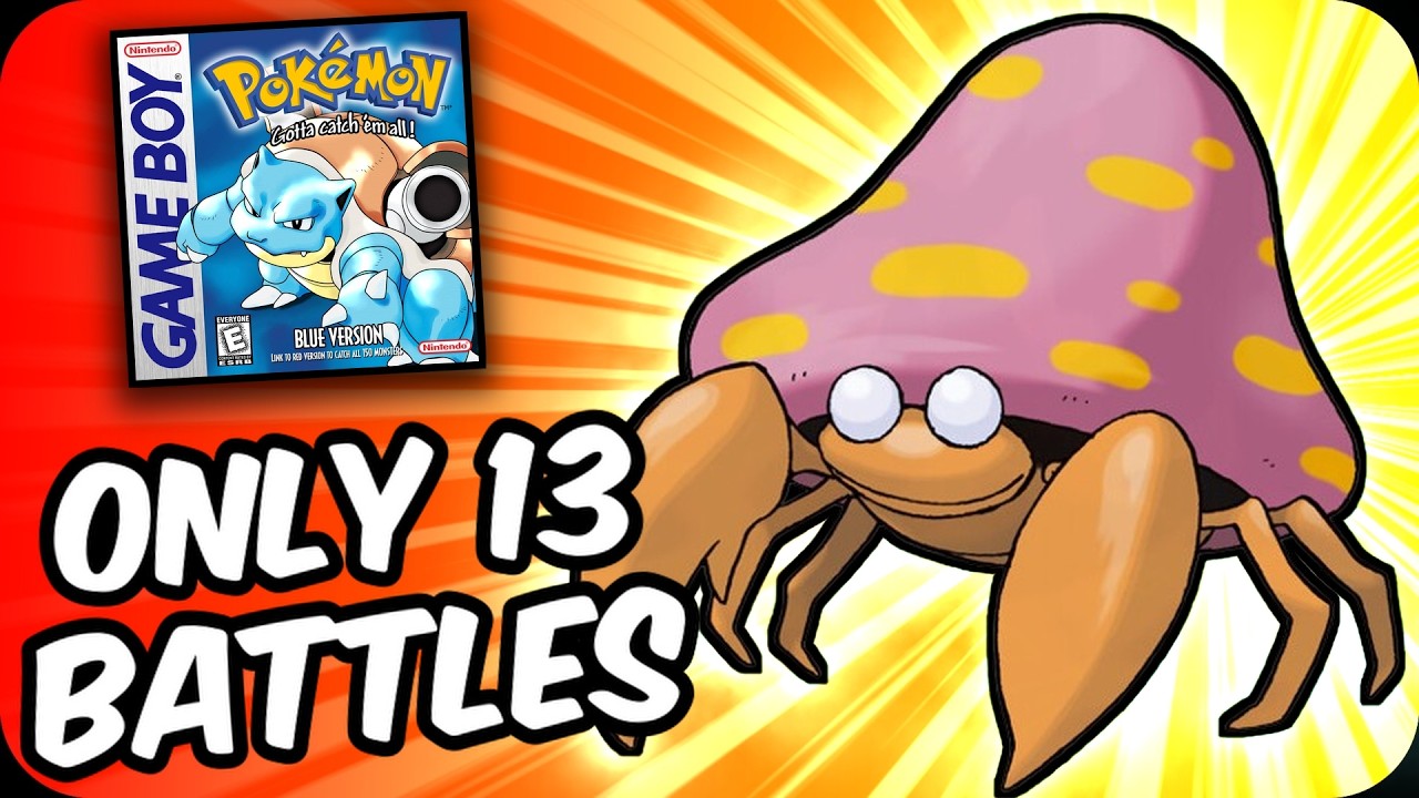 Can Parasect beat Pokemon Red/Blue with only 13 battles?