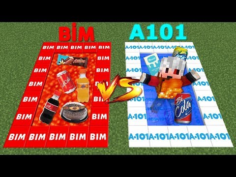 BİM VS A101 HAVUZ ŞANS BLOKLARI - Minecraft