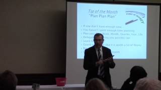 Tip of the Month "Plan Plan Plan" by Dennis Henson