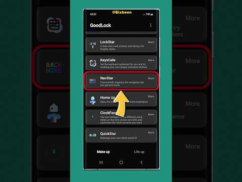 Make navigation bar smaller on Samsung | good lock navstar #shorts