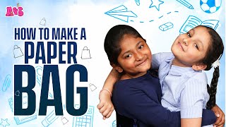 How To Make A Paper Bag | Paper Bag Day | Aadya & Sitara