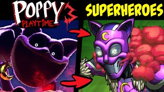 What if POPPY PLAYTIME CHAPTER 3 MONSTERS Were SUPERHEROES?! (Story & Speedpaint)