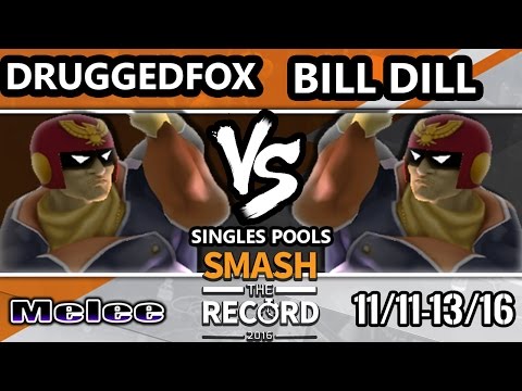 STR 2016 SSBM - Druggedfox (Captain Falcon) Vs. Big Dill (Falcon) Smash Melee Tournament