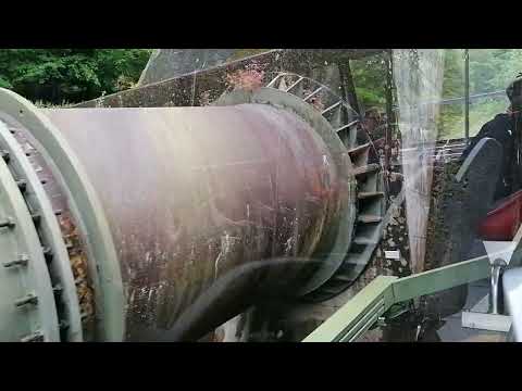 Standseilbahn mitfahrt in der Nähe vom Edersee und Edertalsperre (nach oben)