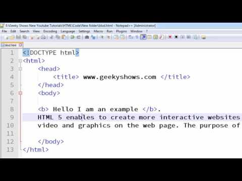 21 Bold using b Tag in HTML Hindi