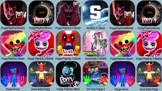 Poppy Playtime Chapter 4 Mobile+Steam, Sandbox In Space Mod Poppy 3, Zoonomaly 2Mobi, Poppy 3 Steam