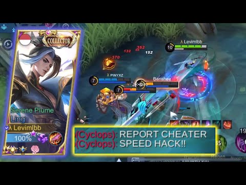 CHEAT? LING LEVIMLBB FASTHAND GAMEPLAY MAKE THE ENEMY SURRENDER BEFORE 10 MIN! - Mobile Legends