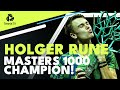 Holger Rune: MASTERS 1000 CHAMPION! | Paris Championship Point & Trophy Lift
