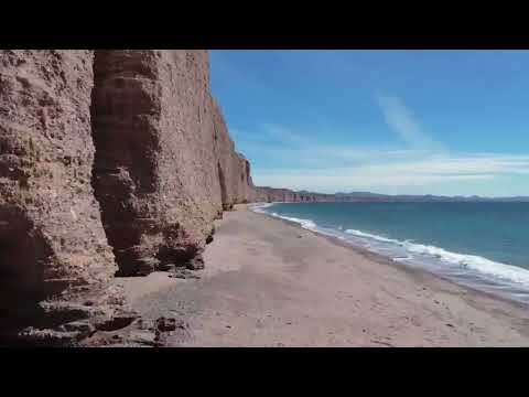 Drone shot Waves Crashing on Rocks