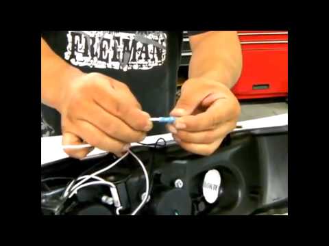 Annihilator Customs INC. SPECDTUNING Halo LED Projector Headlights Wiring Installation