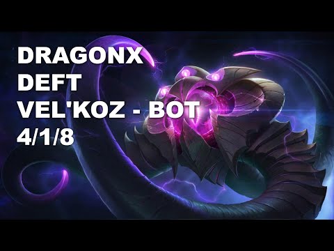 DragonX Deft Bot Vel'Koz vs Aphelios - KR Challenger Patch 10.8
