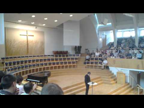 Bruno Latour speaks in church 1