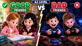 Good vs Bad Friends | Who Was Right All Along? | Slow English Story (A2)