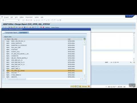 9.  abap open SQL select query