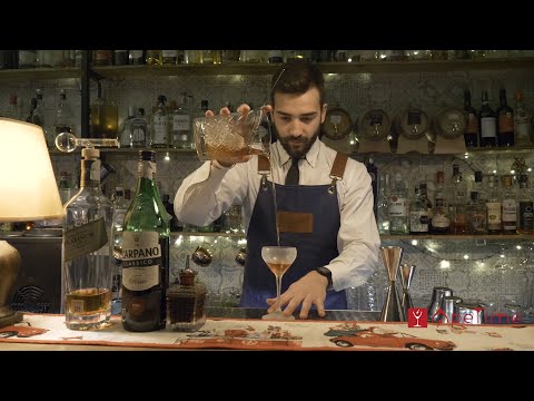 Tutorial, Carmelo Licata mostra come si prepara il cocktail Rob Roy