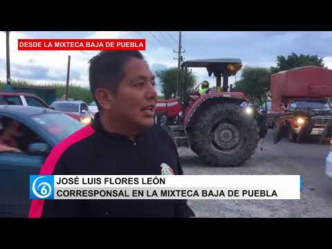 Saturadas las carreteras en las salidas desde la Mixteca zona baja de Puebla