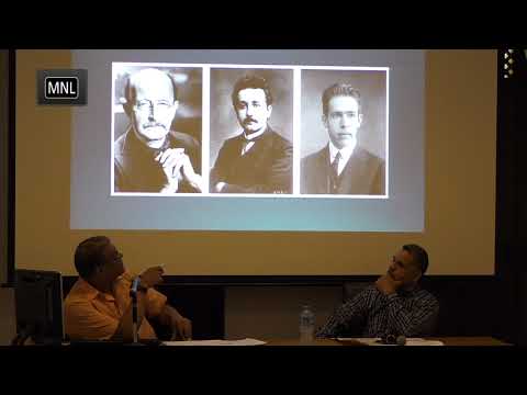 Imagen Filosofia Mecánica Cuántica Planck, Eistein y Bohr