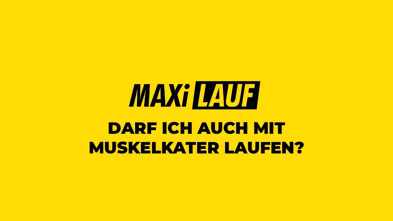 #13 Darf ich auch mit Muskelkater laufen? - Maxilauf Hamm