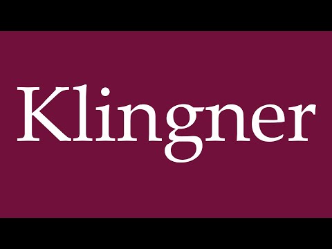 How to Pronounce ''Klingner'' Correctly in German