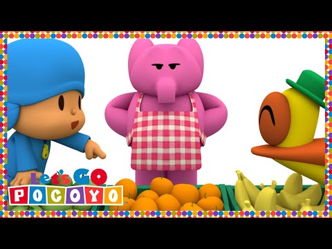 🍎 POCOYO in ENGLISH - Elly's Market [ Let's Go Pocoyo ] | VIDEOS and CARTOONS FOR KIDS