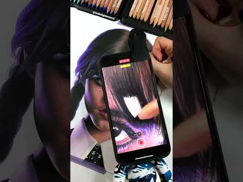 New Drawing! TikTok Transition Behind the scenes 💜 #shorts