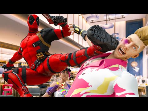 DEADPOOL VS DRIFT - The FIGHT for BEACH BOMBERS LOVE.... ( Fortnite Film )