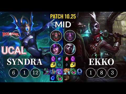 KT Ucal Syndra vs Ekko Mid - KR Patch 10.25