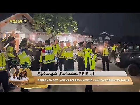 GEBRAKAN SAT LANTAS POLRES HALTENG LAKUKAN GENDANG SAHUR
