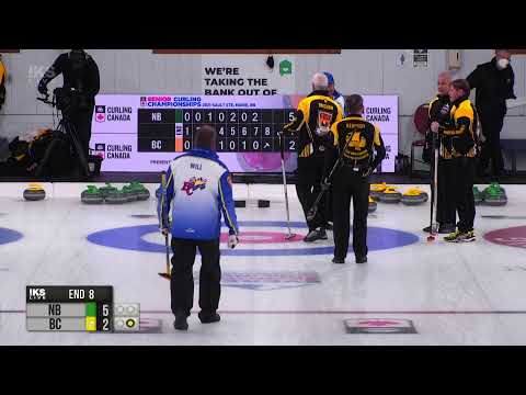 2021 Everest Canadian Seniors Curling Championship - Draw 16 - NB vs BC