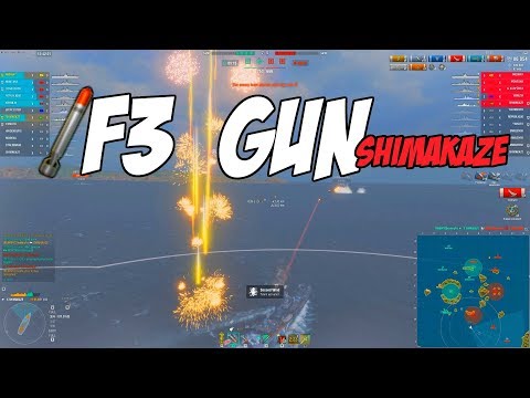 F3 GUN Shimakaze - When you´re bad at torping just go F3 =)