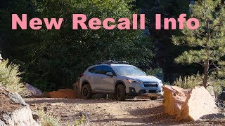 New Recalls, Forester, Imprezza and Crosstrek