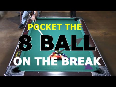 8-BALL 2nd-Ball Break Strategy ... How to POCKET THE 8 ON THE BREAK