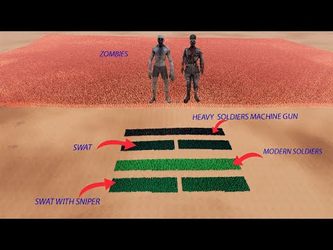 Heavy Soldiers Machine Gun, Modern Soldiers, Swat, Swat Sniper VS War Zombies | Epic Gamers | UEBS 2