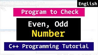 Download the video "C++ Even or Odd Number Program | CPP video Tutorial"