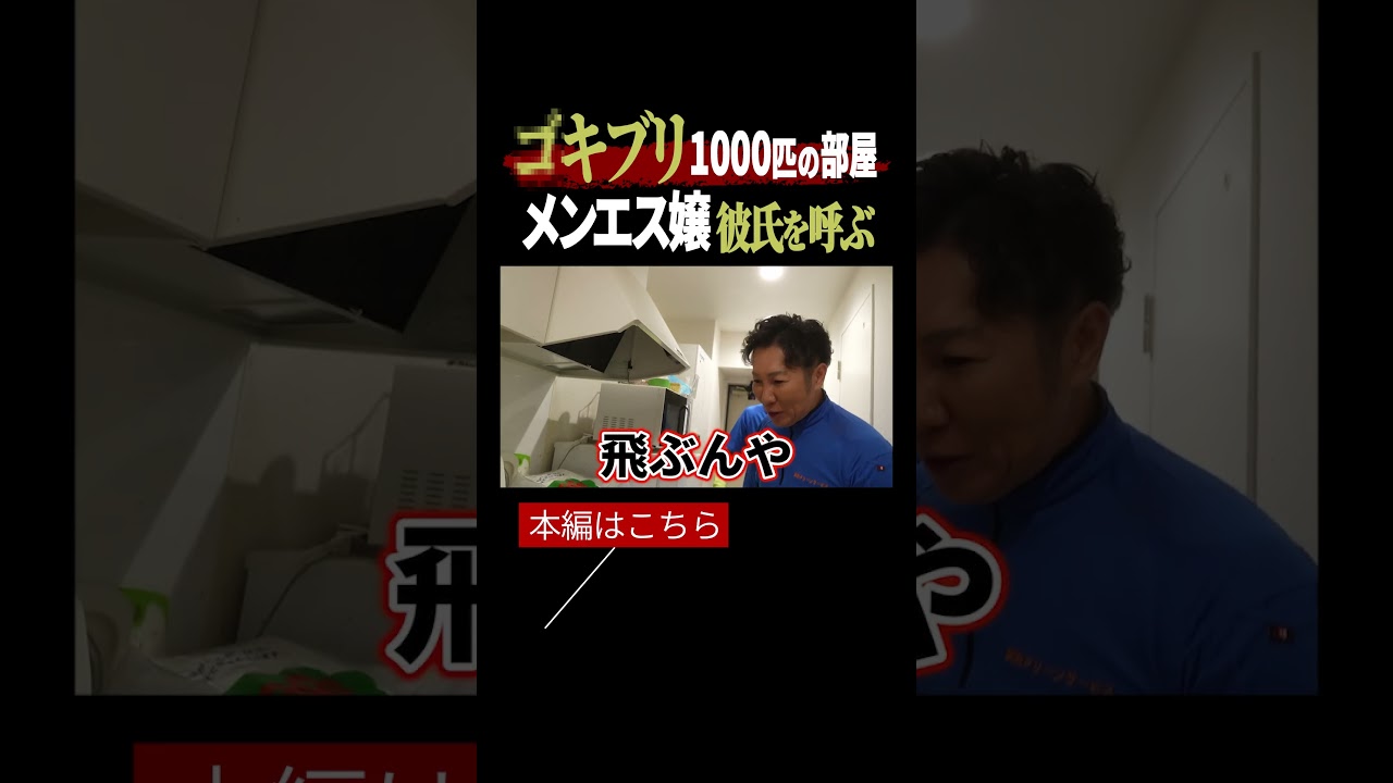 【閲覧注意】大阪メンエス嬢宅でゴキブリ大量発生！プロが限界!? 絶叫した衝撃現場｜ゴミ屋敷清掃 vol.14　#ゴミ屋敷 #ゴキブリ #片付けられない