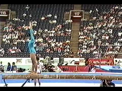 9th Team PRK Li Chun Mi BB - 1991 World Gymnastics Championships 9.087