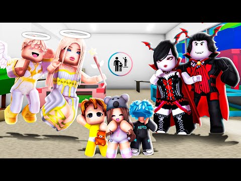 Angel Family vs Vampire Family..(Brookhaven)