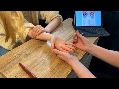 1 hour of ASMR reflexology mapping (Unintentional ASMR, Real person ASMR)