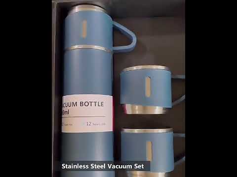 Vacuum Flask With 2 Cups Gift Set
