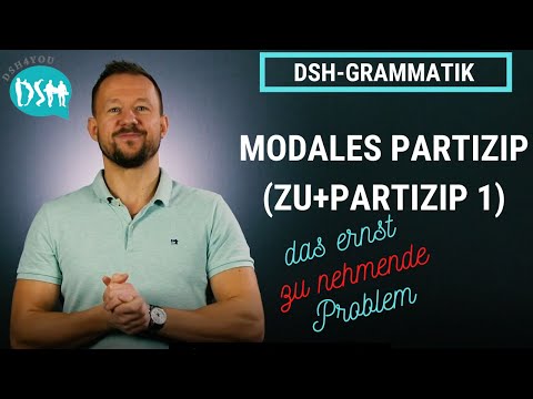 🚀Modal participle (to + participle 1) I C1 Grammar - German for University 2020