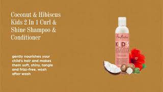 Shea Moisture Coconut & Hibiscus Kids 2 In 1 Curl & Shine Shampoo & Conditioner - 236ml