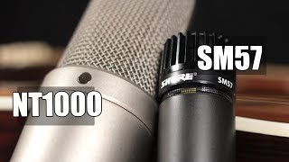 Video thumbnail for Rode NT1000 vs Shure SM57 (acoustic guitar) (pt.1) by Crash Course Recording